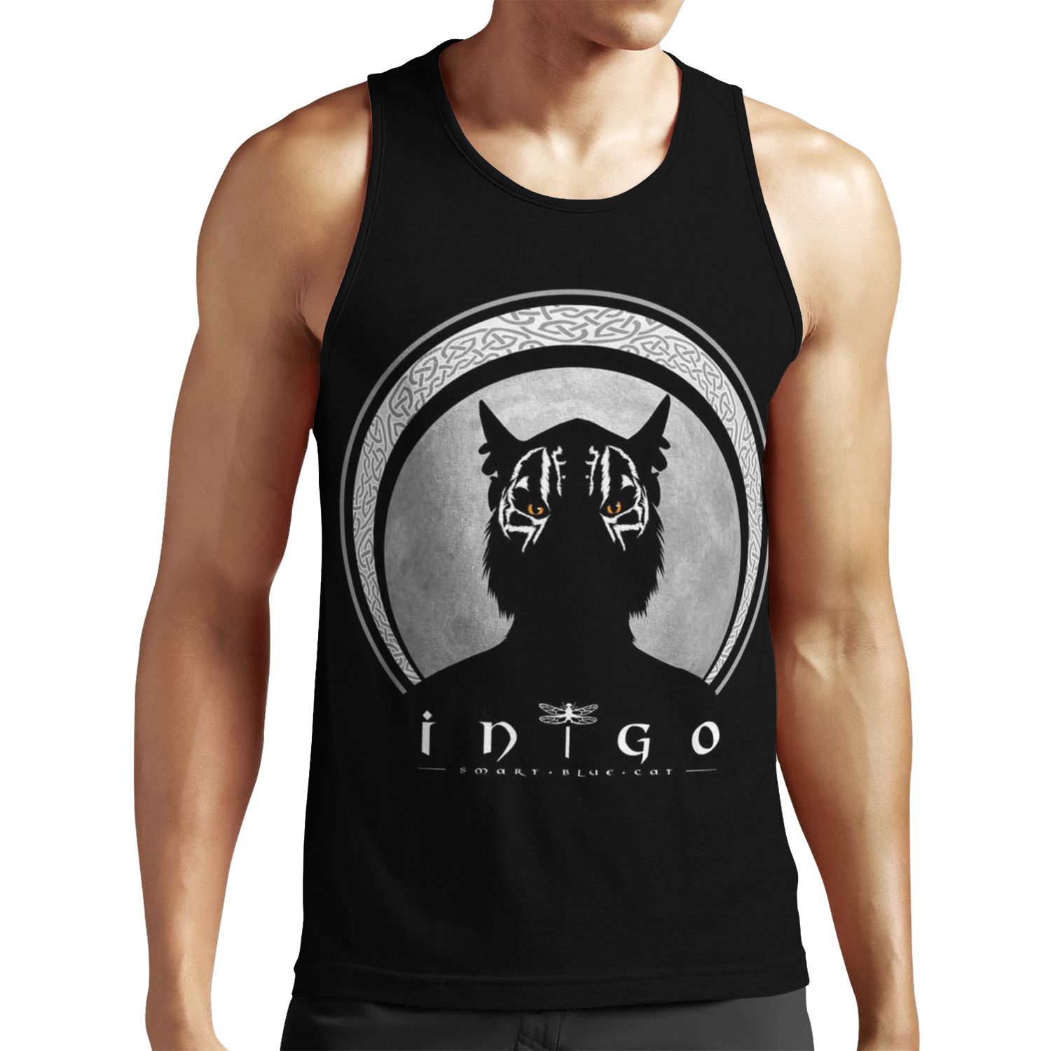Inigo Silhouetted For Darker Shades All-over-print Unisex Tank Top