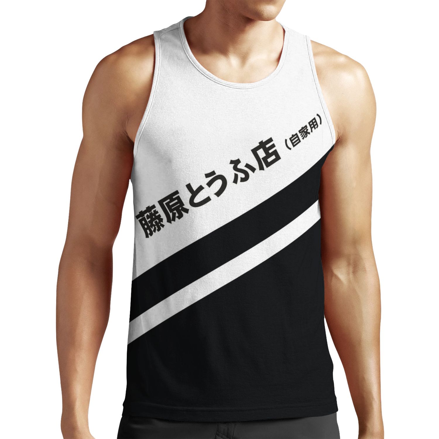 Initial D Ae86 Tofu Decal Running In The 90S All-over-print Unisex Tank Top
