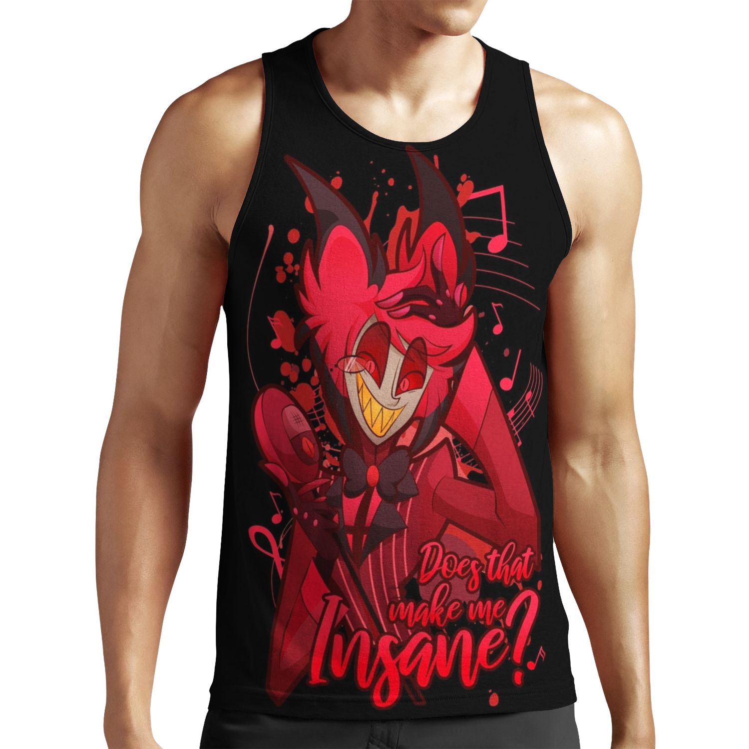 Insane Alastor The Radio Demon All-over-print Unisex Tank Top