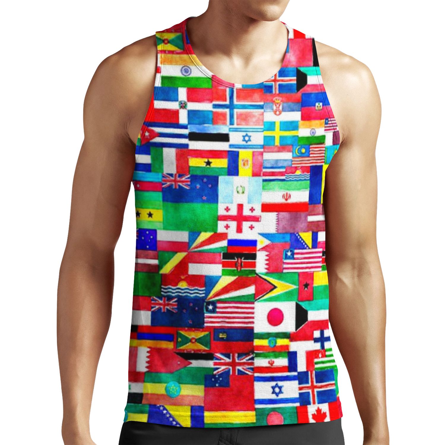 International Flags Collage All-over-print Unisex Tank Top