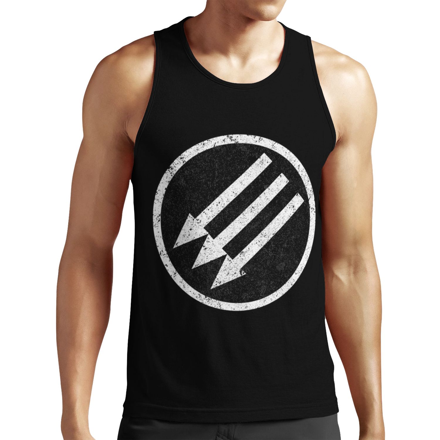 Iron Front All-over-print Unisex Tank Top