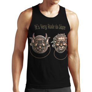 It S Very Rude To Stare Labyrinth Knockers All-over-print Unisex Tank Top