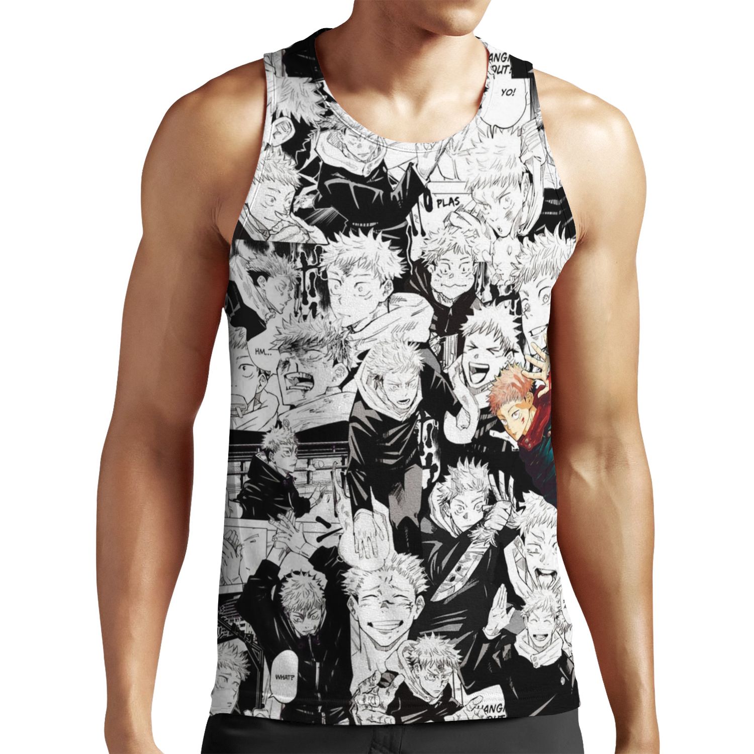 Itadori Yuuji Jujutsu Kaisen Manga Collage All-over-print Unisex Tank Top