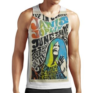 Janis Joplin Concert Poster All-over-print Unisex Tank Top