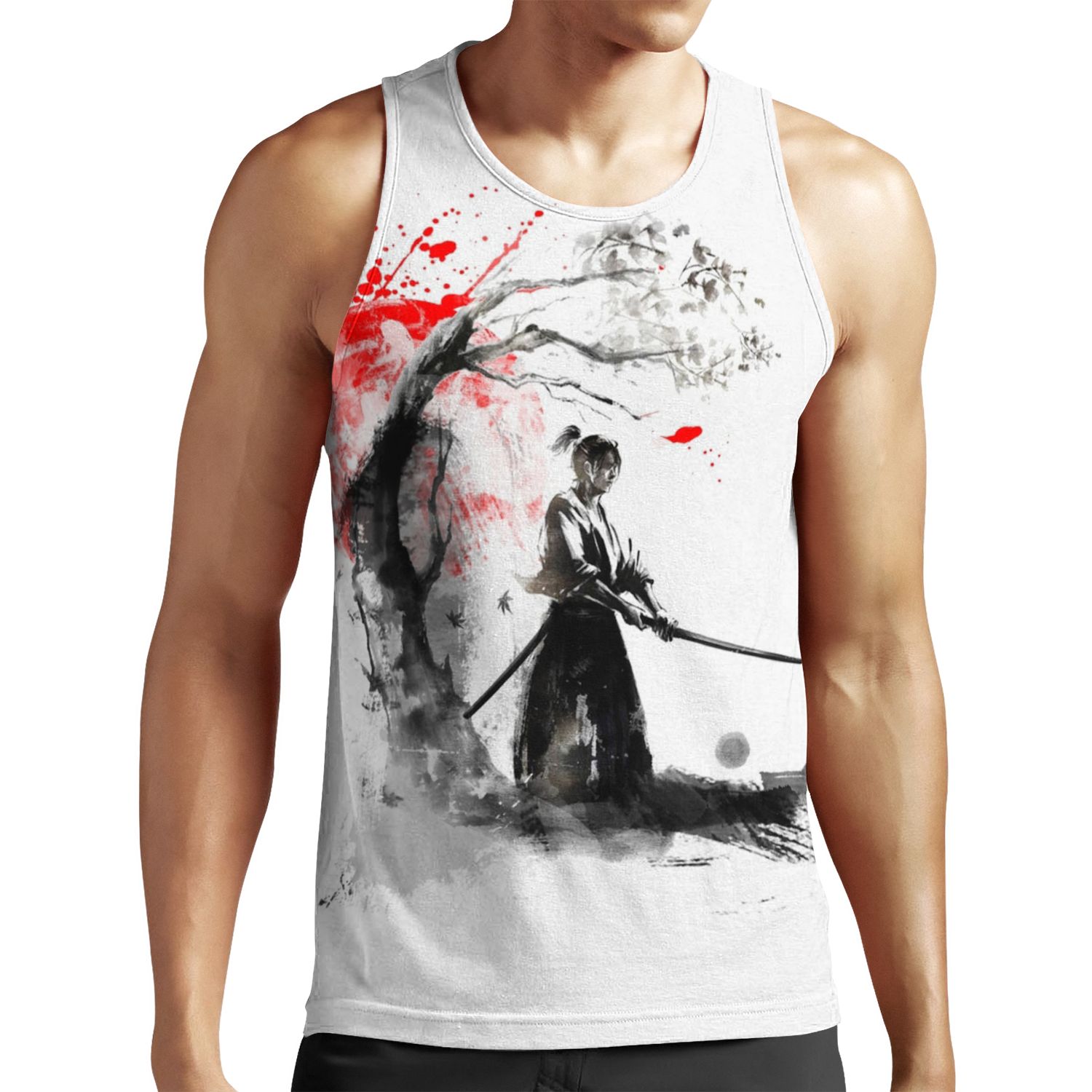 Japanese Samurai All-over-print Unisex Tank Top