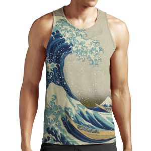 Japanese Wave Kanagawa Japan All-over-print Unisex Tank Top