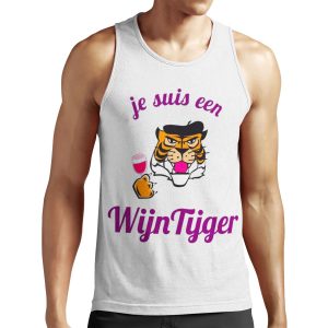 Je Suis Un Wijntijger Perfect Gift All-over-print Unisex Tank Top