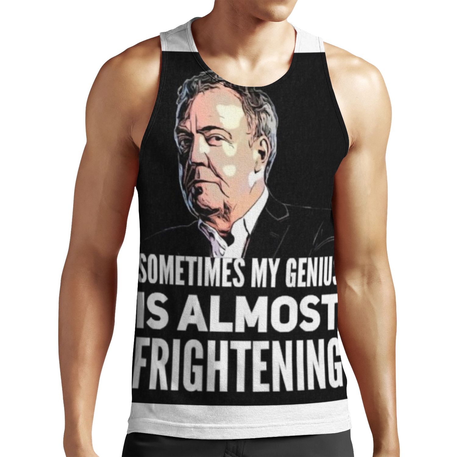 Jeremy Clarkson Sometimes My Genius Is Almost Frightening Merchandise All-over-print Unisex Tank Top