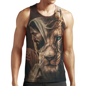 Jesus Pray And The Lion Of Judah All-over-print Unisex Tank Top