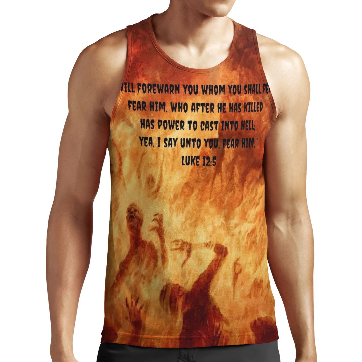 Jesus Saves From Hell All-over-print Unisex Tank Top