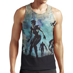 Jill Valentine Resident Evil Minimalist Art All-over-print Unisex Tank Top
