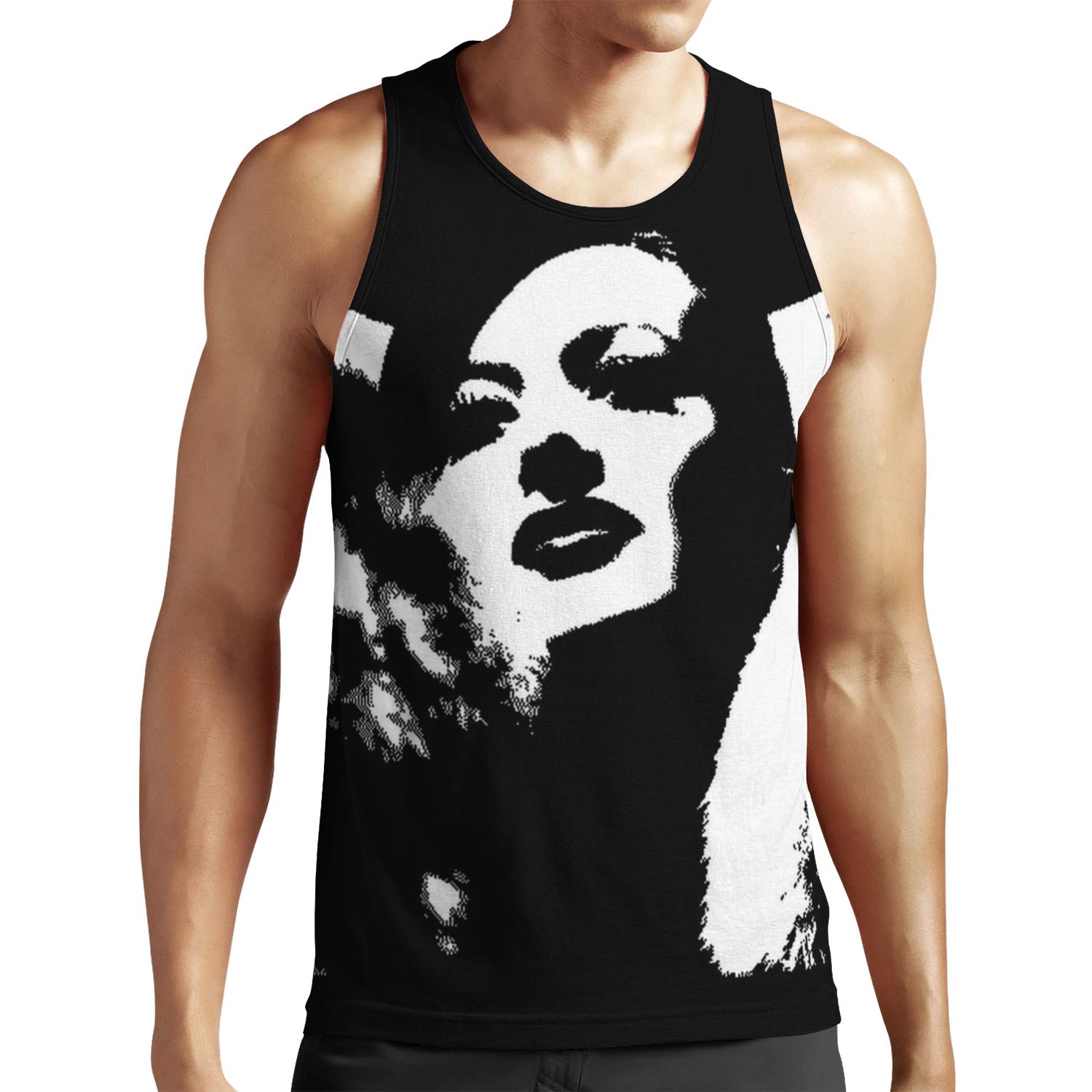 Joan Crawford Letty Lynton Dark Background All-over-print Unisex Tank Top