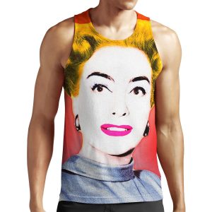 Joan Crawford Pop Art All-over-print Unisex Tank Top