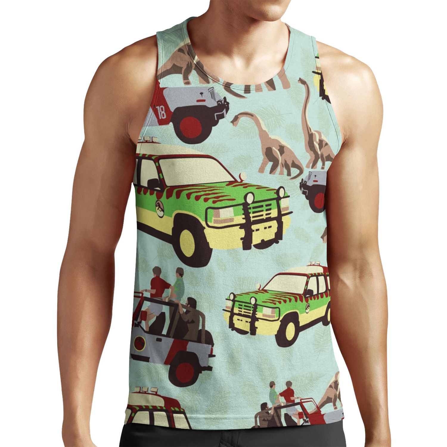 Jurassic Ride All-over-print Unisex Tank Top