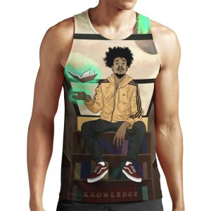 K A A N Library All-over-print Unisex Tank Top