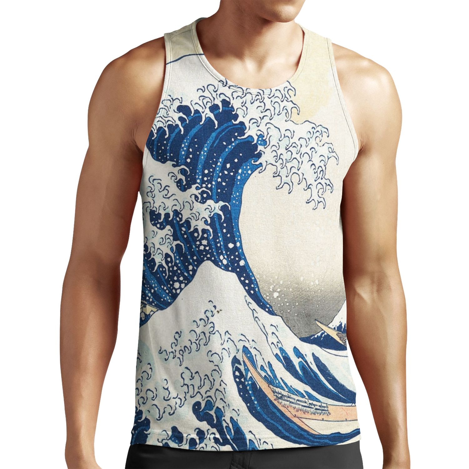 Kanagawa Wave Japanese Wave All-over-print Unisex Tank Top