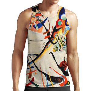 Kandinsky Blue Segment Popular Kandinsky Painting All-over-print Unisex Tank Top