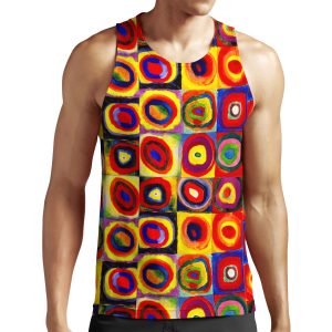 Kandinsky Modern Squares Circles Colorful All-over-print Unisex Tank Top