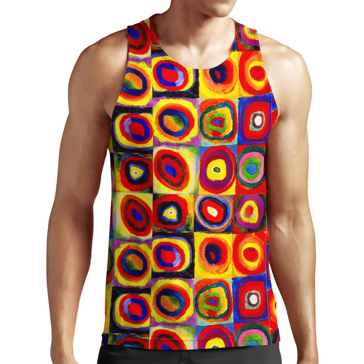 Kandinsky Modern Squares Circles Colorful All-over-print Unisex Tank Top