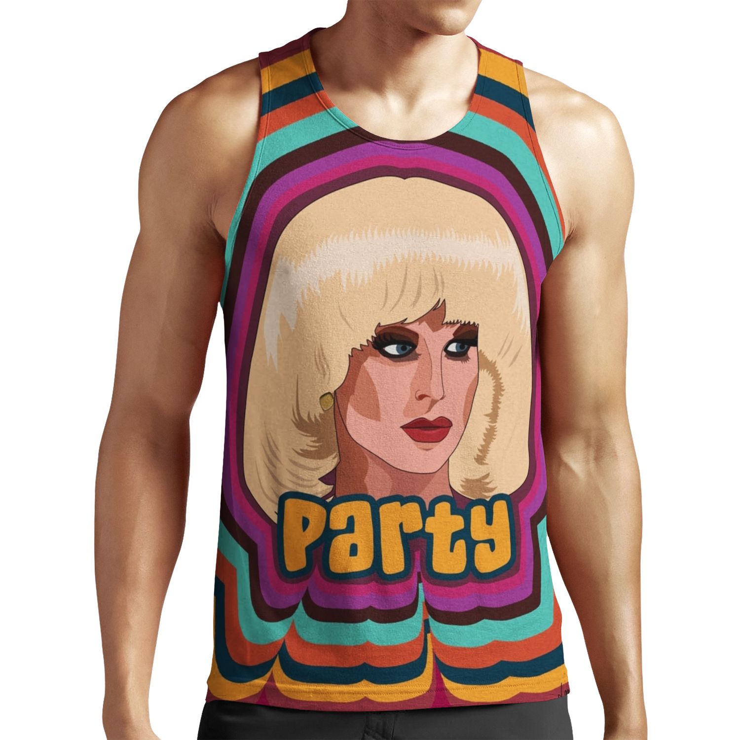 Katya Zamolodchikova Party All-over-print Unisex Tank Top