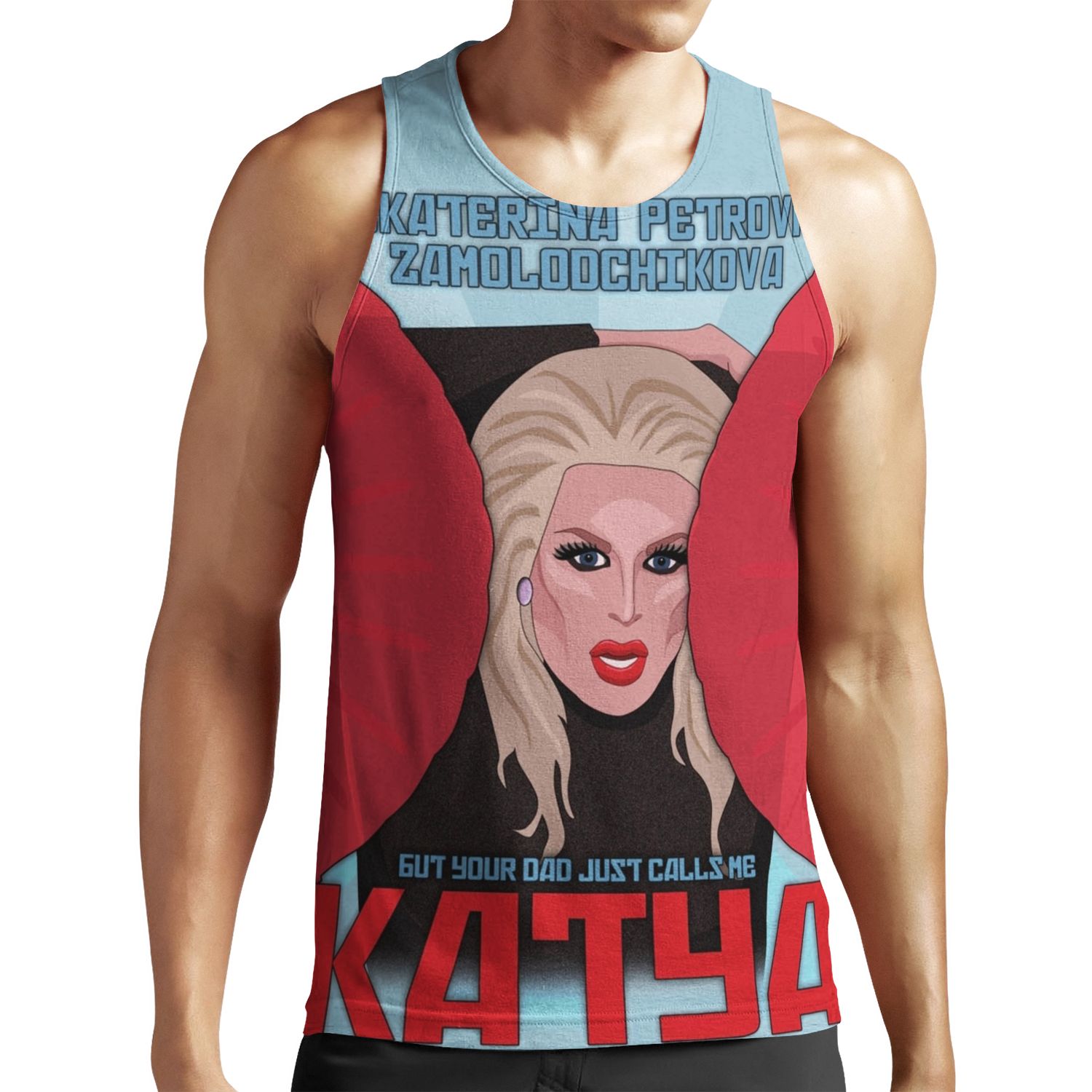 Katya Zamolodchikova Your Dad Just Calls Me Katya All-over-print Unisex Tank Top