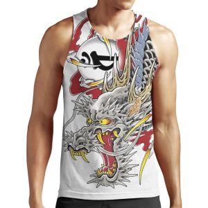 Kazuma Kiryu Dragon Tattoo Horizontal All-over-print Unisex Tank Top