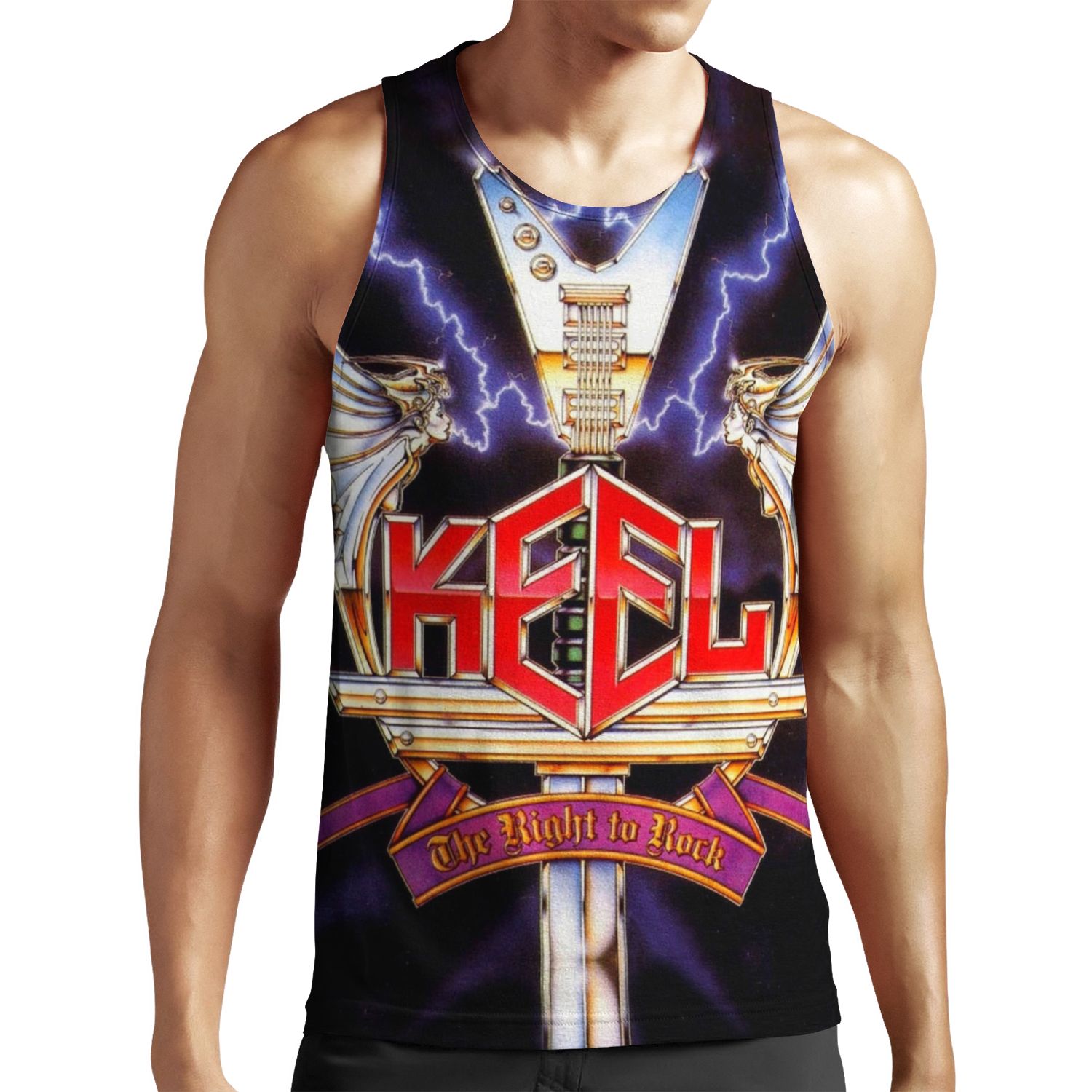 Keel The Right To Rock All-over-print Unisex Tank Top