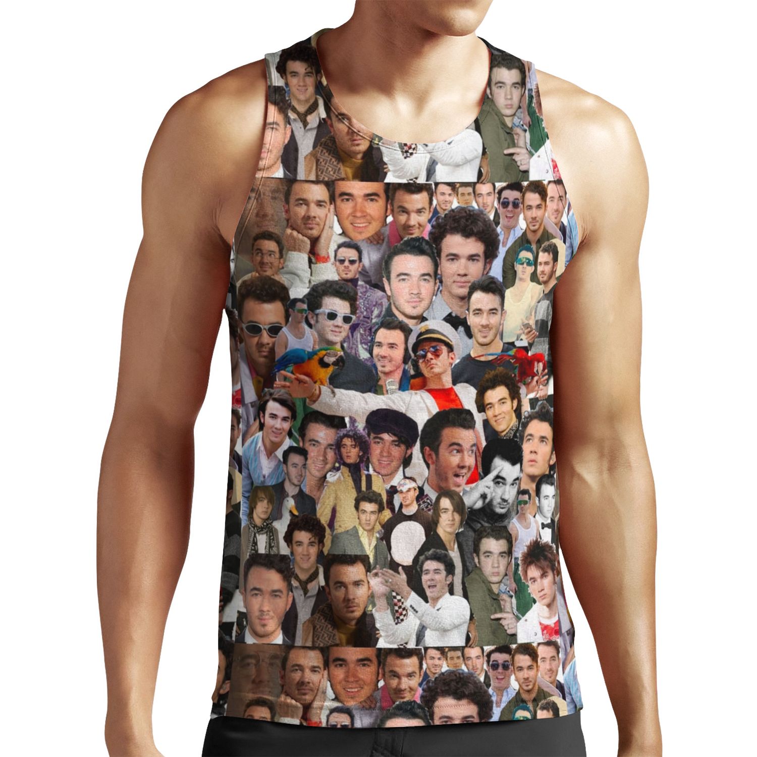 Kevin Jonas Collage All-over-print Unisex Tank Top