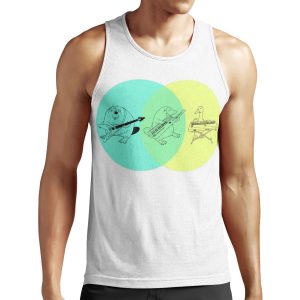 Keytar Platypus Venn Diagram All-over-print Unisex Tank Top