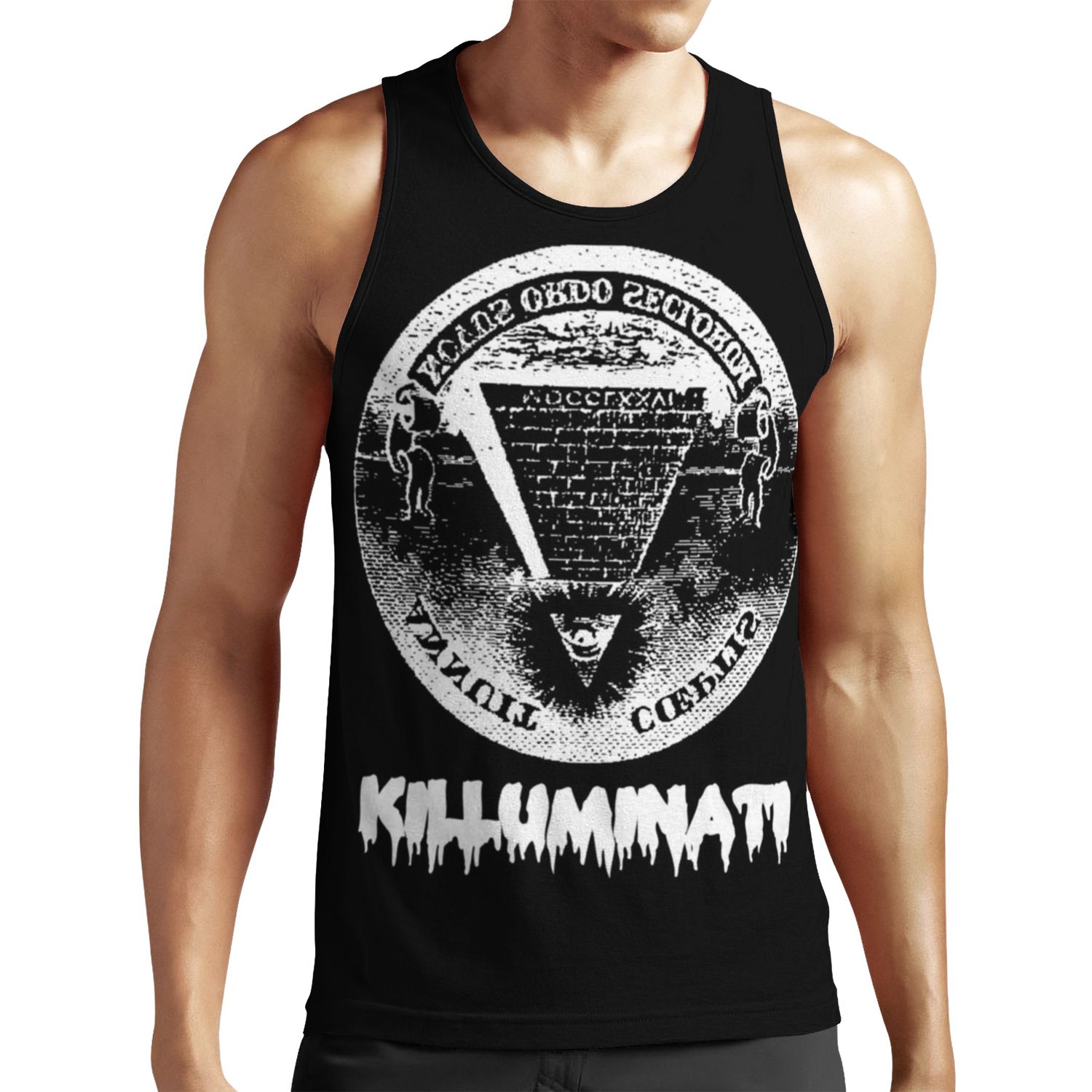 Killuminati Black All-over-print Unisex Tank Top