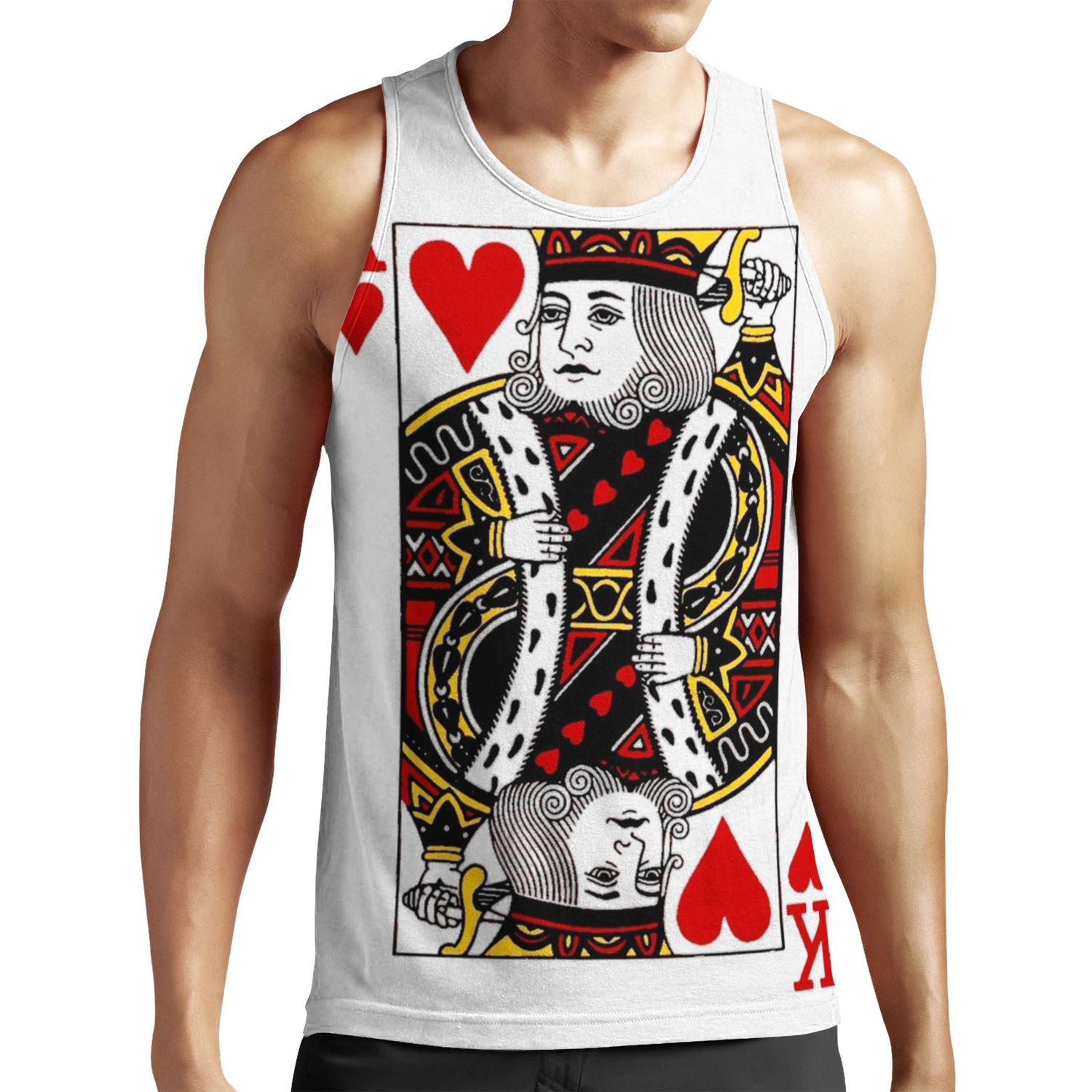 King Of Hearts All-over-print Unisex Tank Top