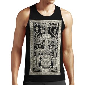King Pakal S Spaceship Mayan Time Traveler Ancient Astronaut Maya Carving Art All-over-print Unisex Tank Top