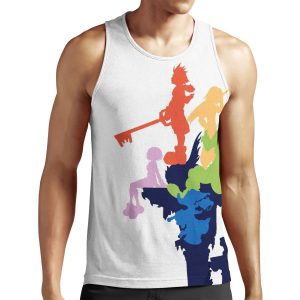 Kingdom Hearts Stylized Cover Art All-over-print Unisex Tank Top
