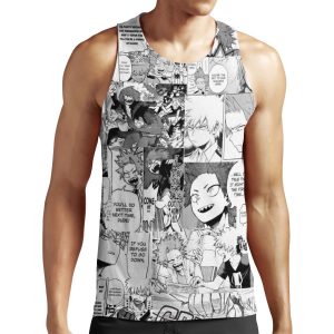 Kiribaku Manga Collage All-over-print Unisex Tank Top