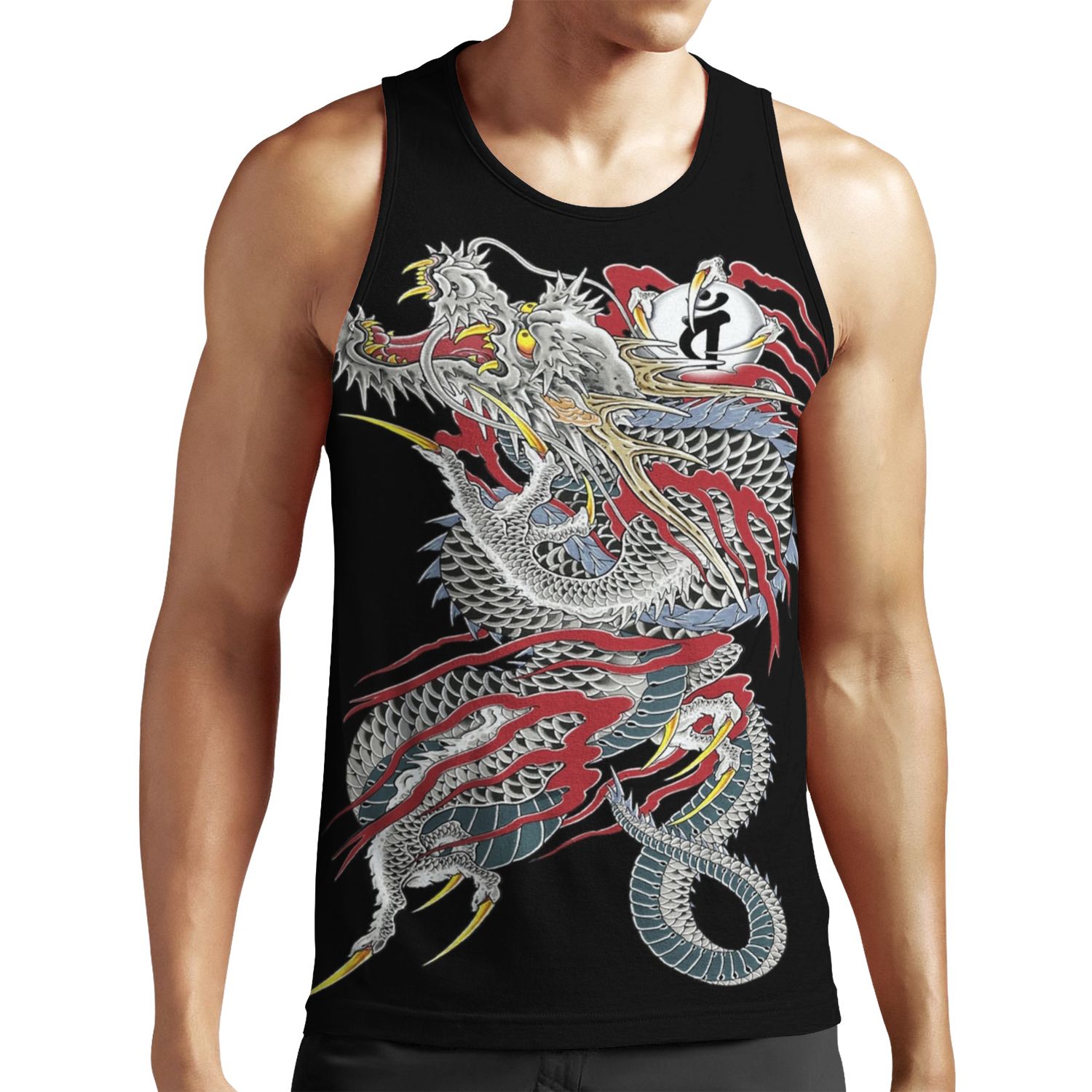 Kiryu Kazuma Dragon Of Dojima Yakuza All-over-print Unisex Tank Top