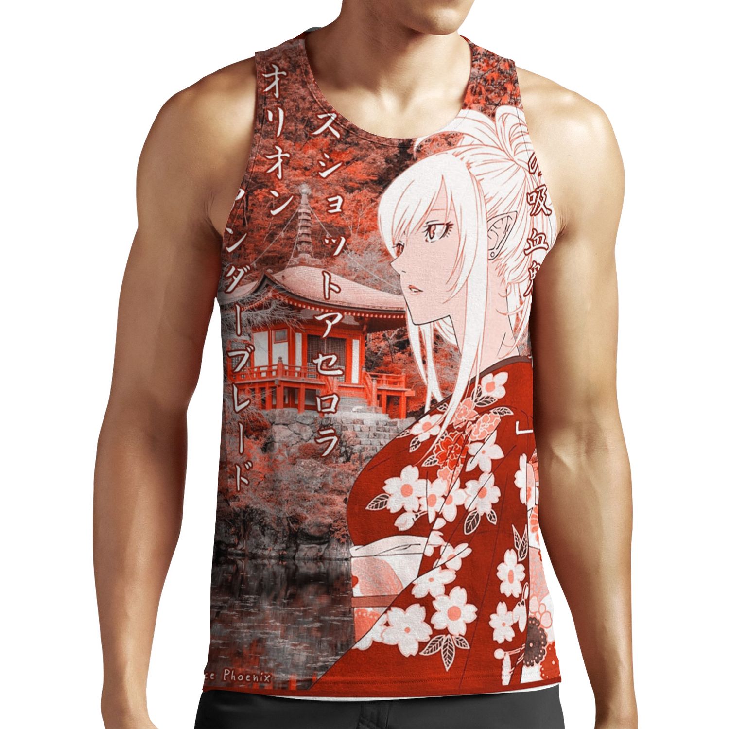 Kiss Shot Yukata %E5%8F%82 All-over-print Unisex Tank Top