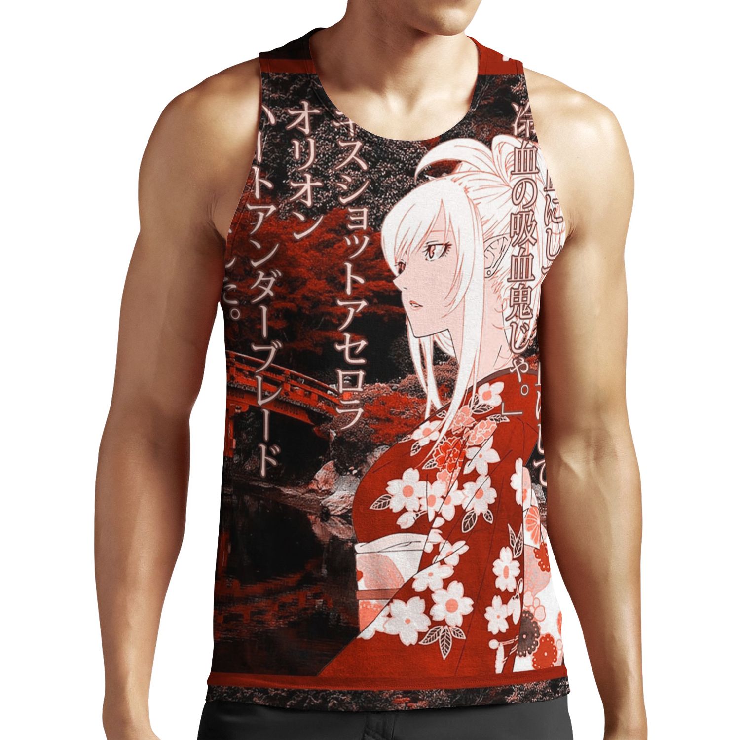 Kiss Shot Yukata All-over-print Unisex Tank Top