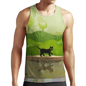 Kitty On A Rainy Day All-over-print Unisex Tank Top