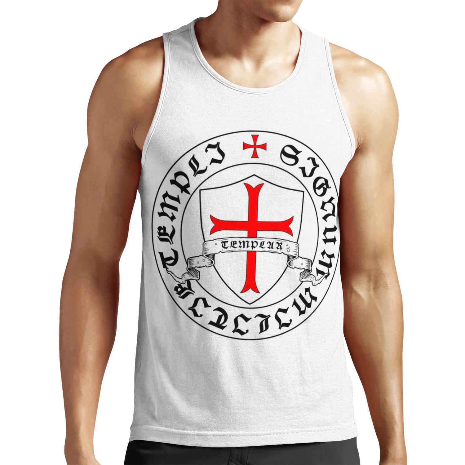 Knights Templar 12Th Century Seal Holy Grail Templars Crusades All-over-print Unisex Tank Top
