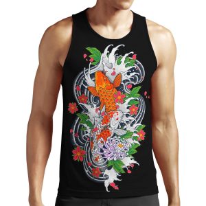 Koi Fish Pond All-over-print Unisex Tank Top