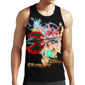 Kotori Date A Live Efreet Anime All-over-print Unisex Tank Top Black All-over-print Unisex Tank Top