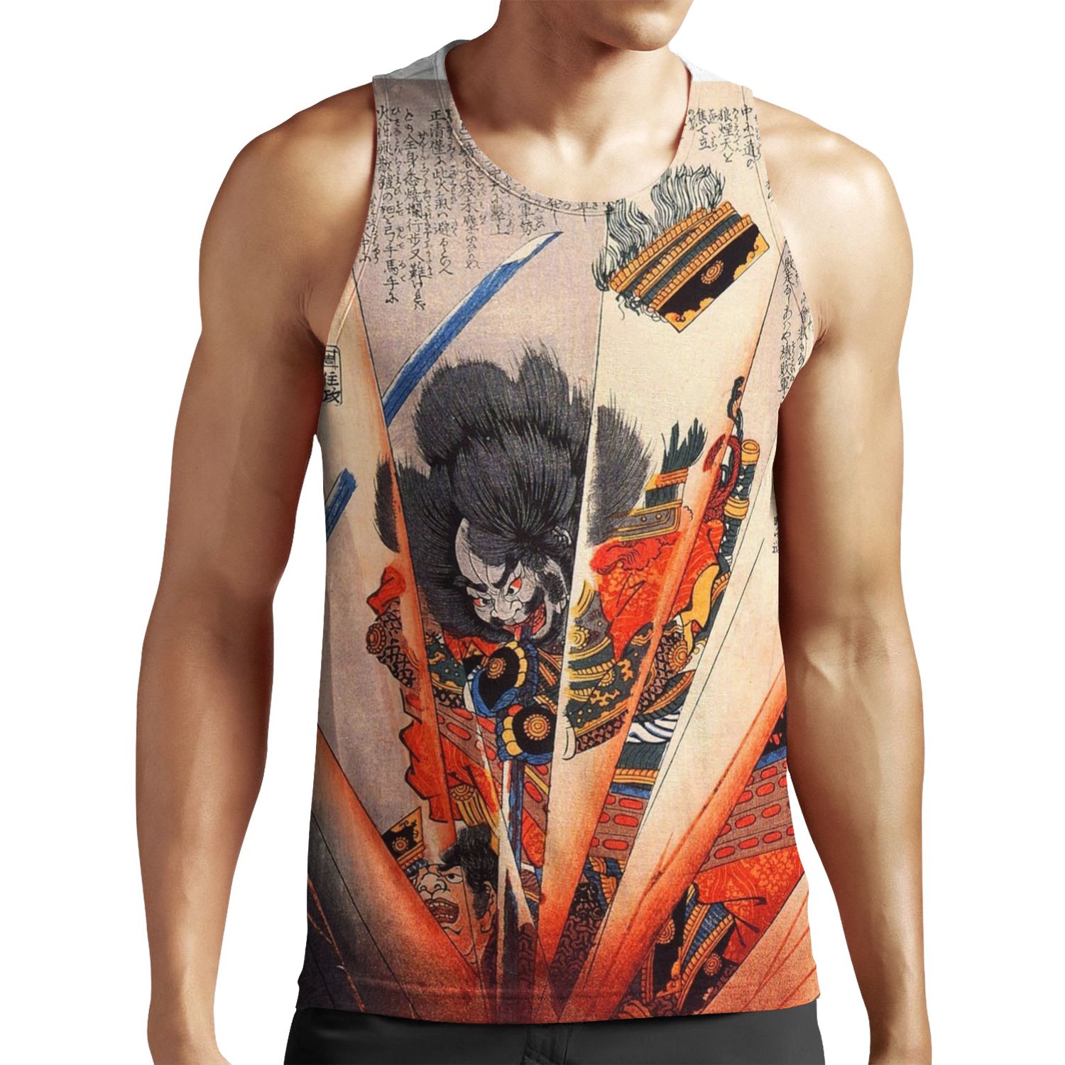 Kuniyoshi Samurai Print All-over-print Unisex Tank Top
