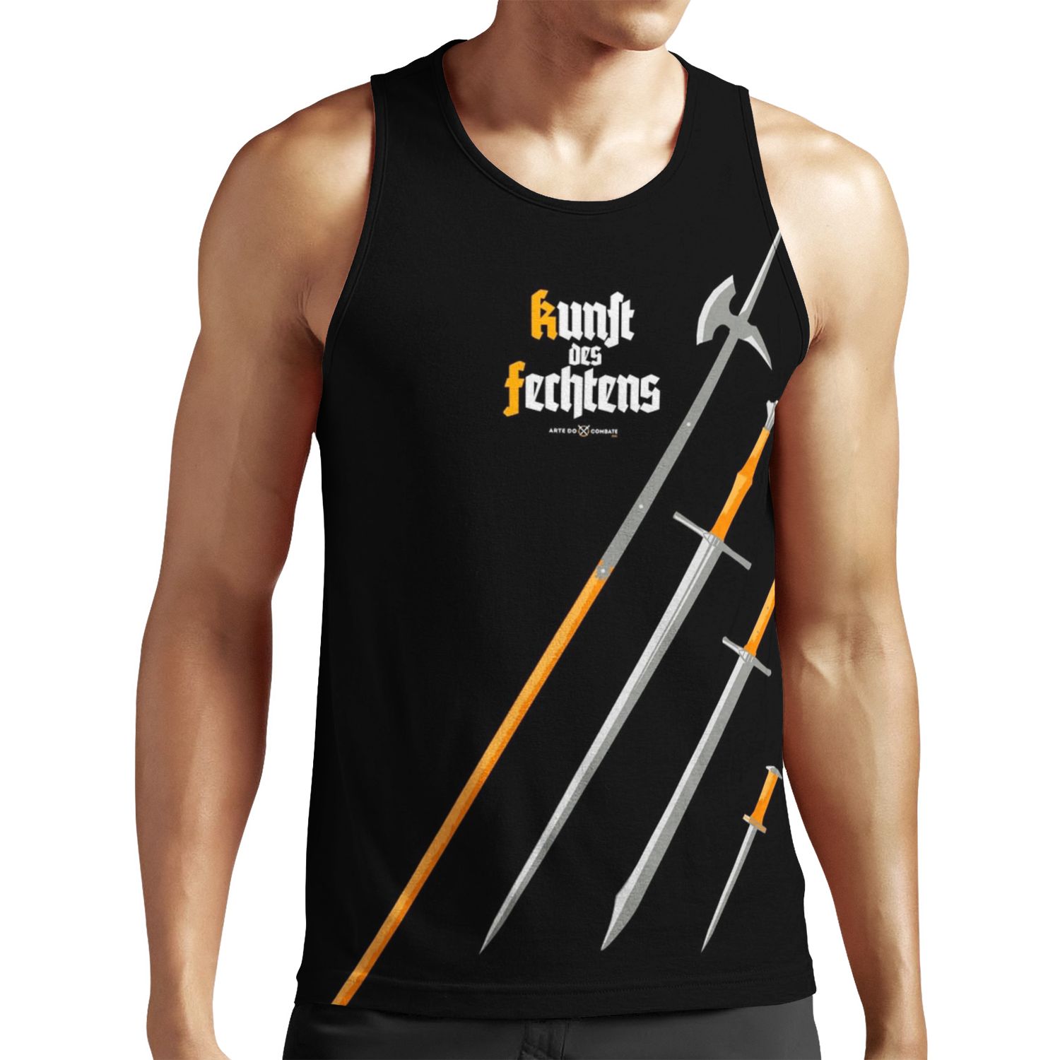 Kunst Des Fechtens Glefen Sper Swert Vnde Messer All-over-print Unisex Tank Top