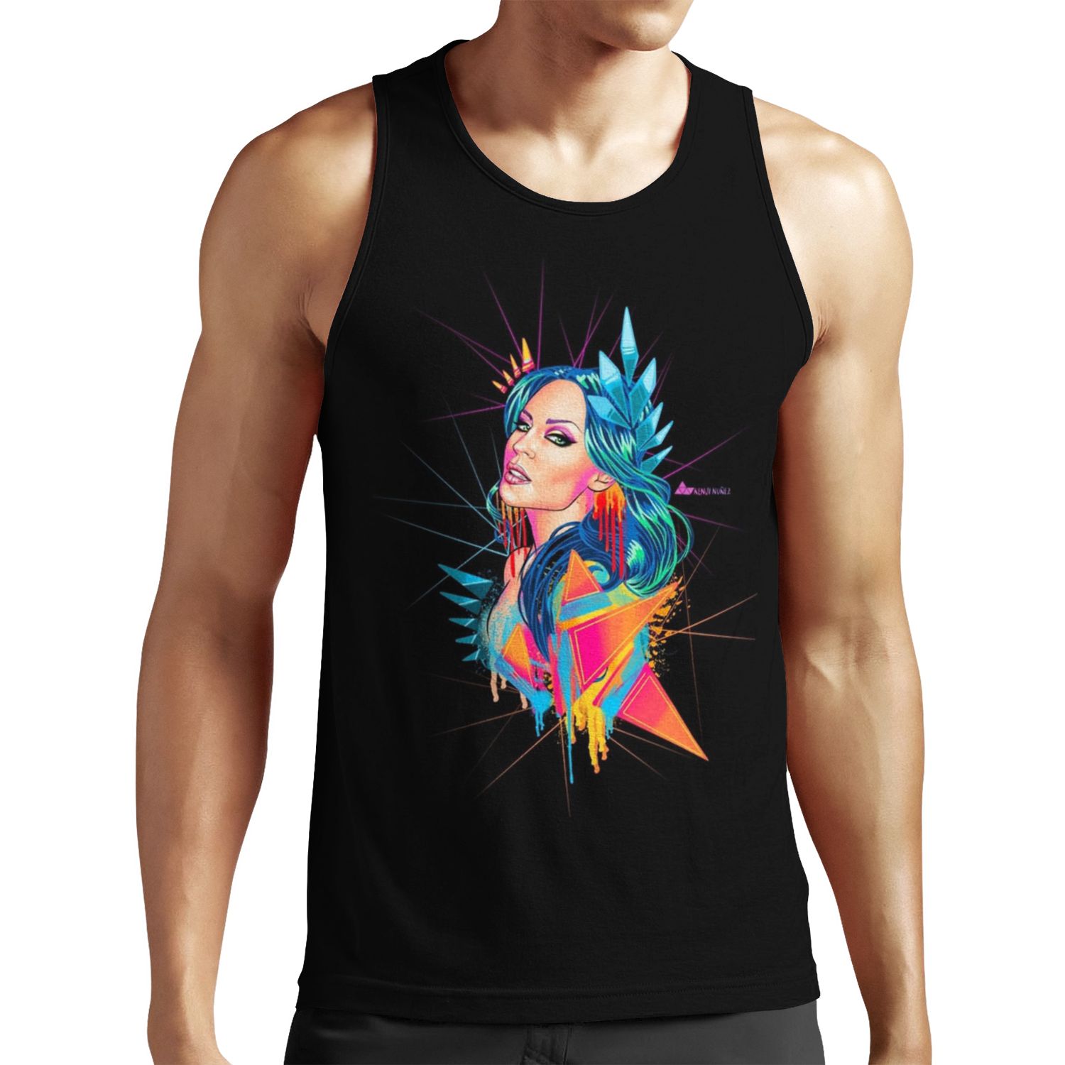 Kylie Minogue Neon Goddess All-over-print Unisex Tank Top