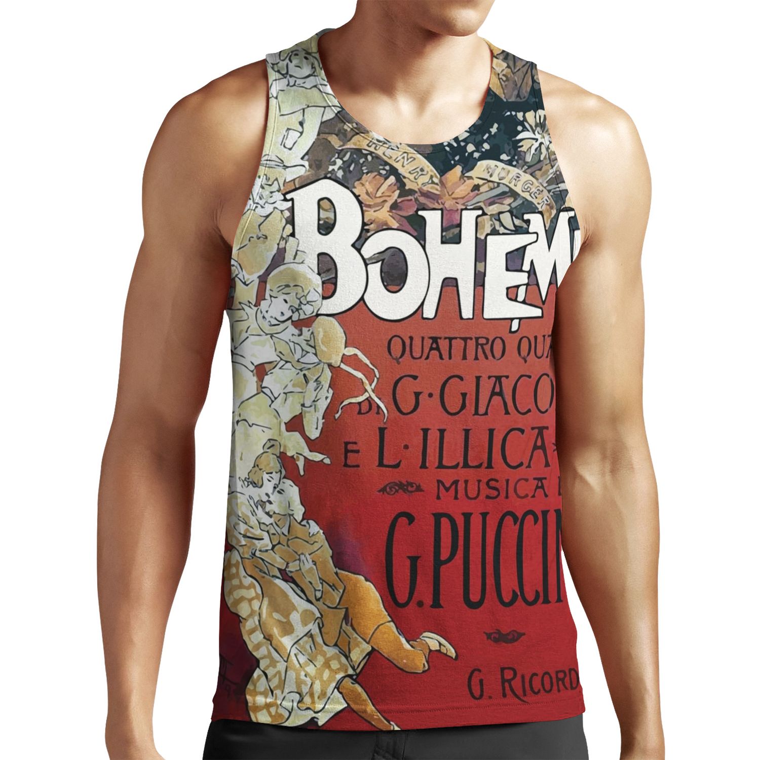 La Boheme Vintage All-over-print Unisex Tank Top