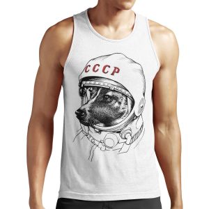 Laika Space Traveler All-over-print Unisex Tank Top