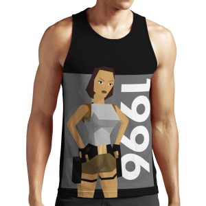 Lara Croft 1996 All-over-print Unisex Tank Top