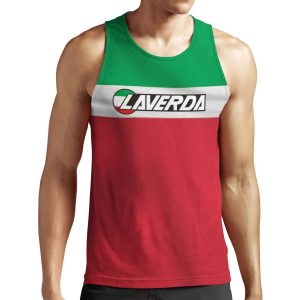 Laverda Logo On Italian Flag All-over-print Unisex Tank Top