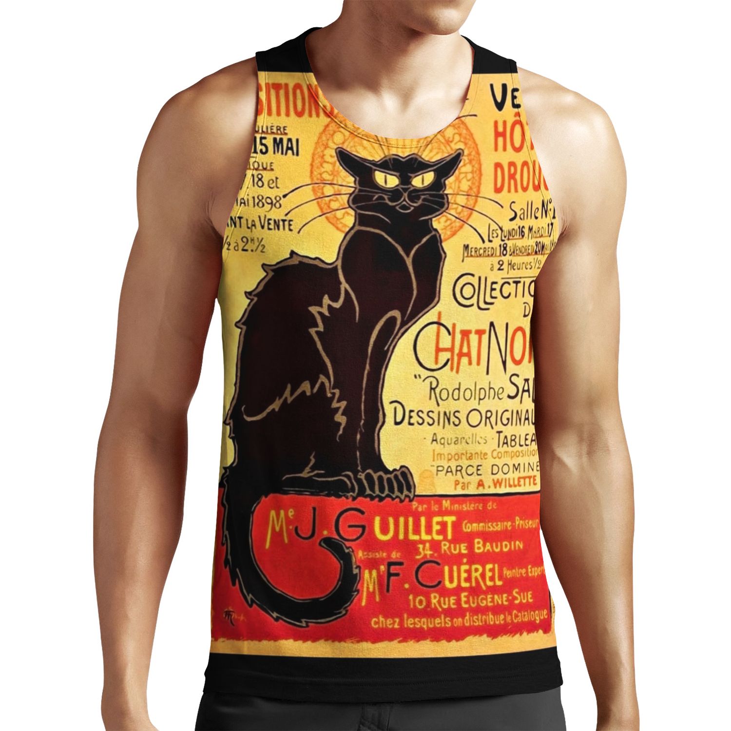 Le Chat Noir Exposition Particuli%C3%A8Re 1896 All-over-print Unisex Tank Top