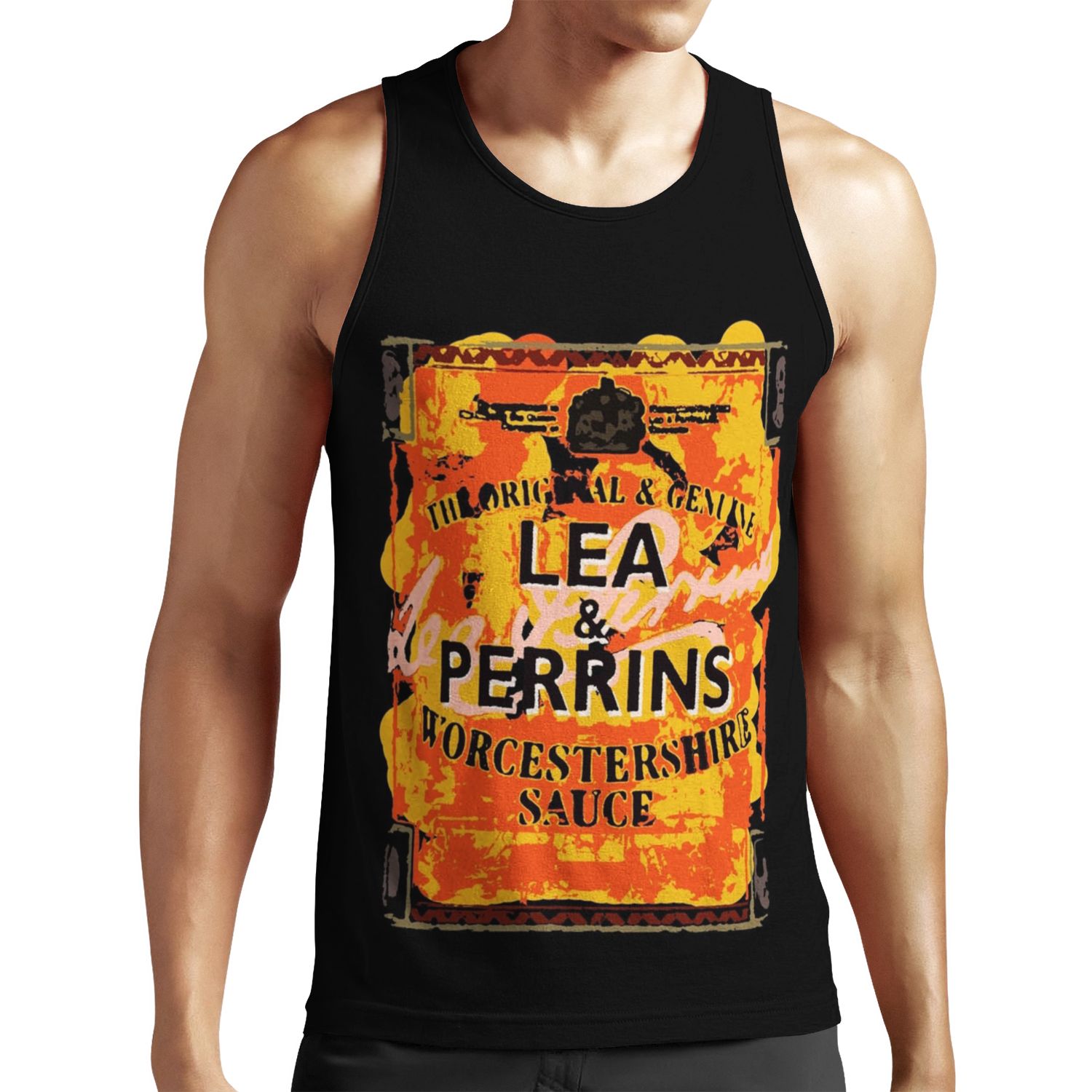 Lea And Perrins Worcestershire Sauce Label All-over-print Unisex Tank Top